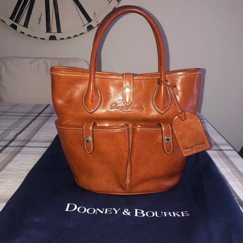 Dooney & Bourke Florentine Vacchetta Bucket Bag, Natural